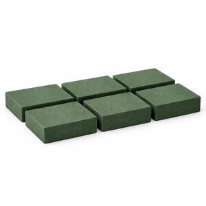 Wet Floral Foam Blocks 6 Pack Small Green Foam for Fresh Flowers Wedding Centerp